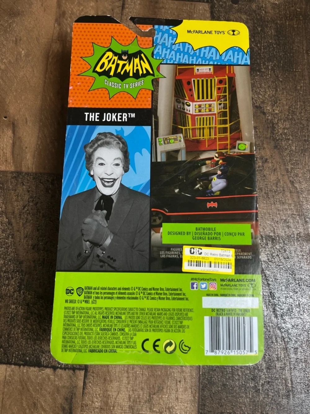 McFarlane DC Retro Batman 66‎ Robin Oxygen Mask & Joker Black White Figure Lot
